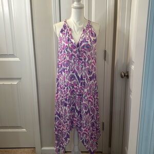 Lilly Pulitzer Asymmetrical Dress in Purple and Pink Size Medium